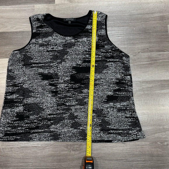 KASPER Plus Size 3X Foil Open Knit Top & Cardigan Twinset - Picture 12 of 14